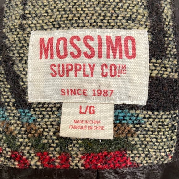 * Beautiful Southwestern Style Mossimo Coat With Hood Size L - Picture 10 of 11